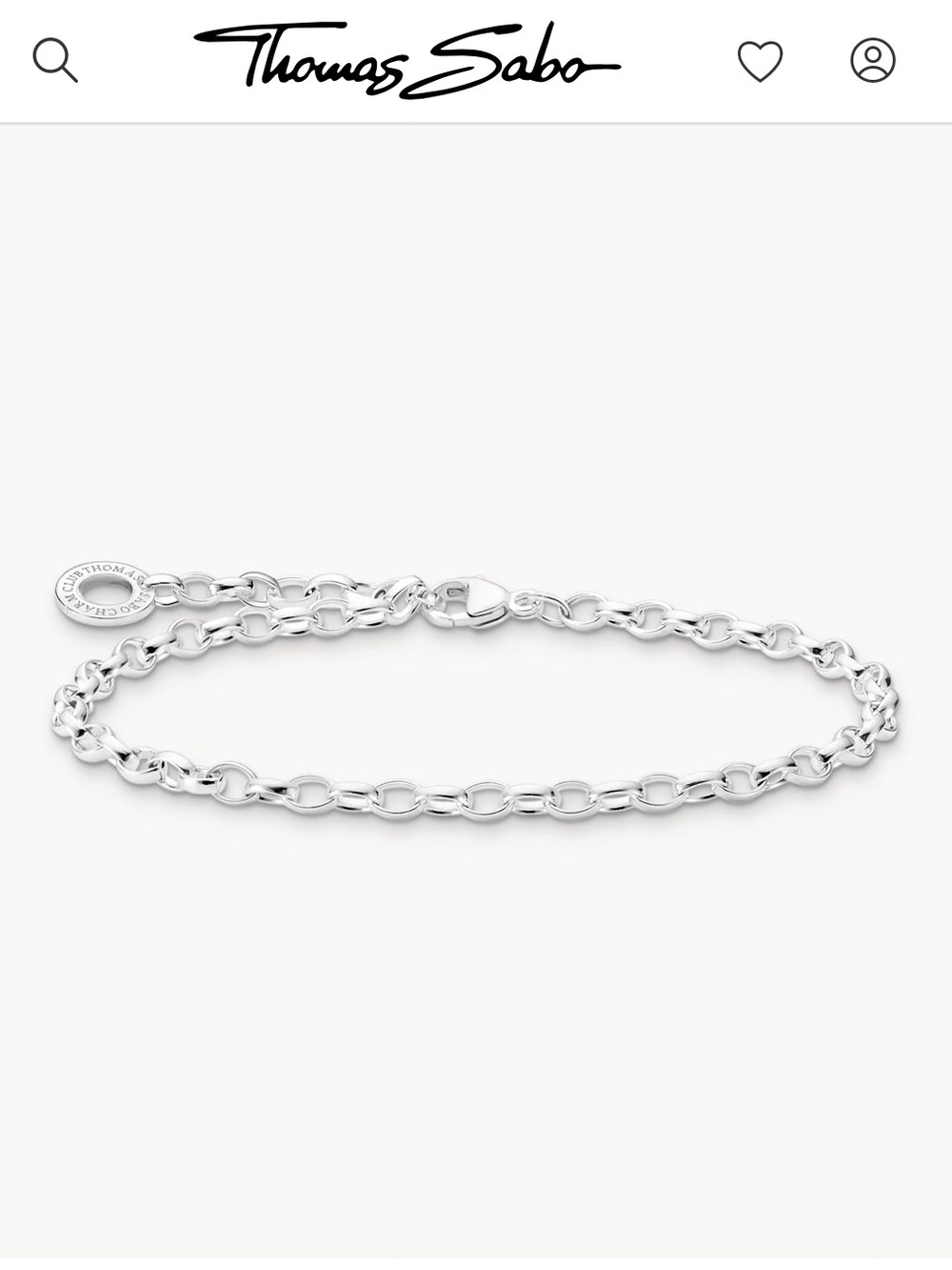 Thomas Sabo Silver Link Chain Bracelet